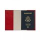Personalized Red Leather Passport Cover Image 2 of 2